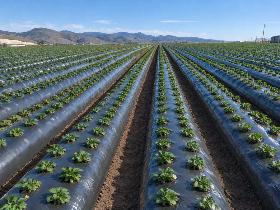 Acolchado agrícola en Sinaloa: color y calibre